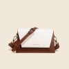Genuine leather bag, high-end women's bag, small square bag, crossbody mobile phone bag, new versatile and niche design, single shoulder underarm bag 