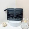 Women's Stone Pattern Wallet Buckle Short Korean Edition Card Bag Zipper Multi Card Position Zero Wallet 