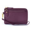 Women's Wallet Fashion Zipper Coin Handheld Small Bag Cowhide Zero Wallet Keychain 
