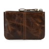 Creative Zero Wallet for Men and Women Retro Handmade Plant Tanned Leather Fragmented Silver Bag Retro Zero Money Bag 