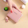 Wallet Minimalist Square Women's Wallet Short Zipper Small Money Clip Tassel Mini Zero Wallet 