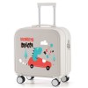 New Cute Cartoon Luggage 18 inch with Cup Holder Boarding Trolley Box Student Travel Password Box 