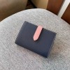 Genuine leather women's wallet, contrasting color card bag wallet, multifunctional wallet for women 