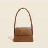 Underarm bag, genuine leather, high-end women's bag, mobile phone bag, niche design bag, fashionable women's shoulder bag 
