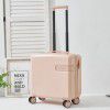 18 inch small portable suitcase for women, 20 inch boarding universal silent wheel travel box 