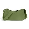 Fashionable leather bag, cowhide women's bag, high-end single shoulder crossbody bag, versatile commuting pillow bag 