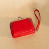 Change Card Bag Women's Buckle Zero Wallet 4-inch Zipper Clip Bag Handheld Bag 