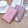Small Wallet Women's Short Wallet Women's Student Fashion Soft Leather Tassel Zipper Change Card Bag 