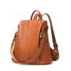 Women's luggage, leather goods, solid color backpack, genuine leather stitching, women's backpack 
