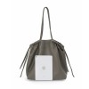 Single shoulder bag with niche design, versatile for commuting, genuine leather women's bag, large capacity retro drawstring tote bag 