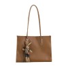 Tote bag, genuine leather underarm bag, large capacity autumn exquisite cowhide niche bag, shoulder bag 