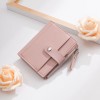 New Women's Short Wallet Fashionable Thin Multi Card Wallet Soft Face PU Zero Wallet 
