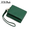 New Wallet Women's Short Multi functional Head Layer Cowhide Coin Bag Zero Wallet Keychain 