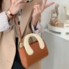 Spring New Women's Square Bag Genuine Leather Crossbody Bag Cute Handheld Cowhide Women's Bag 