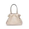 Minimalist and fashionable cowhide bag, niche leather women's bag, pleated bag, single shoulder bag, drawstring tote bag, large 