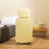 Luggage with cup holder, student female high appearance, 24 inch small fresh suitcase, male small lightweight 20 inch travel suitcase 