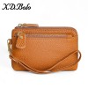 Women's Wallet Fashion Zipper Coin Handheld Small Bag Cowhide Zero Wallet Keychain 