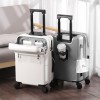 Zipper suitcase for women, small 20 inch boarding, lightweight trolley case, 24 travel case for men 