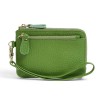 Women's Wallet Fashion Zipper Coin Handheld Small Bag Cowhide Zero Wallet Keychain 