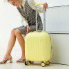 Luggage box for women, 18 inch small lightweight trolley box, universal wheel boarding password box 
