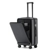 Multi functional zippered suitcase with 24 inch password trolley box 