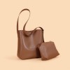 Tote bag, women's bag, shoulder bag, bucket bag, women's bag, genuine leather, high-end feeling, autumn bag, niche underarm bag 