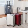 Multi functional zippered suitcase with 24 inch password trolley box 