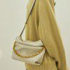 Autumn and Winter New Genuine Leather Pleated Cloud Bag Chain Dumpling Bag Single Shoulder Cowhide Crossbody Bag Small Bag Girl 