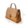 Fashionable and minimalist leather solid color handbag with large capacity, color blocking, cute shoulder bag, crossbody bag 