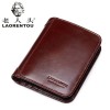 Wallet men's new top layer cowhide vertical wallet cowhide leather wallet short vintage youth wallet 