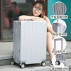Trolley box, suitcase, travel box, universal wheel zipper, 20, sturdy, durable, password leather box, 24 inches, for both male and female students 