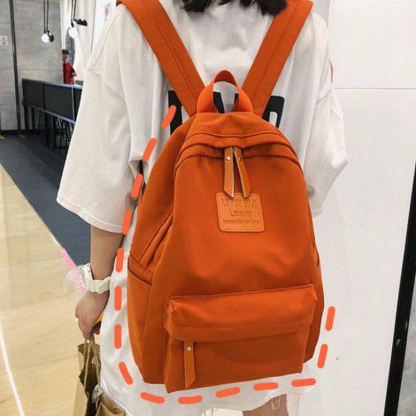 Simple and fashionable backpack for college students, campus artistic backpack 