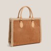 Autumn and Winter New Plush Bag Large Capacity Contrast Matte Shoulder Bag Versatile Tote Bun Mother's Bag 