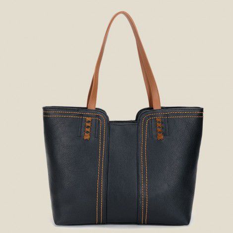 Large capacity shoulder bag for women in summer, fashionable and minimalist commuting bag, feel portable tote bag 
