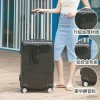 Trolley box, suitcase, travel box, universal wheel zipper, 20, sturdy, durable, password leather box, 24 inches, for both male and female students 