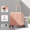 Small luggage box for women, small and lightweight 18 inch boarding trolley box for men, aluminum frame travel box 