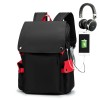 Campus male and female student backpacks, anti-theft, large capacity backpacks, men's bags, 15.6-inch computer bags 