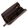 New Trendy Men's Handbag Crazy Horse Cowhide Phone Bag Multi functional Large Capacity Wallet Outdoor Leather Handbag 