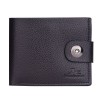 Men's Wallet Magnetic Buckle Wallet Zero Wallet Soft Face Litchi Pattern Wallet 