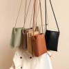 Vertical mobile phone bag for women, fashionable and minimalist small shoulder bag, mini diagonal cross small bag 