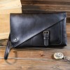 Wallet Retro Crazy Horse PU Leather Men's Handbag Large Capacity Casual Clip Bag Trend 