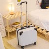 Password box, small 20 inch lightweight boarding suitcase, men's small suitcase, women's 18 inch travel leather suitcase 