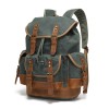 Backpack for men and women, outdoor sports travel bag, waxed canvas waterproof travel computer bag 