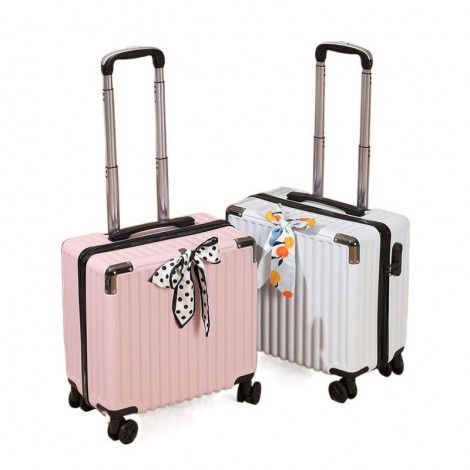 18 inch female luggage box with universal wheels and trolley box, password travel box, male suitcase 