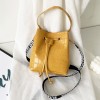 Stone patterned bucket shoulder bag with personalized print diagonal cross women's zero wallet 