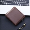 Wallet Men's Vertical Zipper Short Horizontal Multi Card Wallet Men's Youth Student Ticket Wallet Leather Wallet 