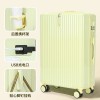 Trolley box, suitcase, travel box, universal wheel zipper, 20, sturdy, durable, password leather box, 24 inches, for both male and female students 
