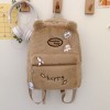 Soft and Warm Autumn/Winter Backpack Cute Student Backpack Plush Women's Bag 