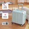 Small luggage box for women, small and lightweight 18 inch boarding trolley box for men, aluminum frame travel box 