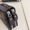 Men's Wallet Feather Double Zipper Indentation Phone Bag with Large Capacity Multi Card Position Handheld Bag 